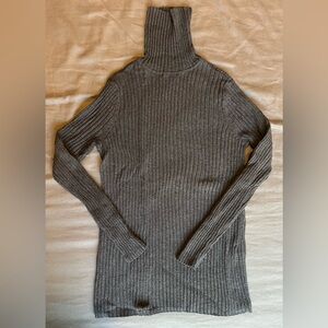 Chicos Women CoolMax Gray Turtleneck Sweater Pullover Size 0 (Small)